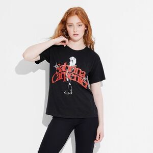 Sabrina Carpenter Women's Short Sleeve Graphic T-Shirt - Black Size Medium